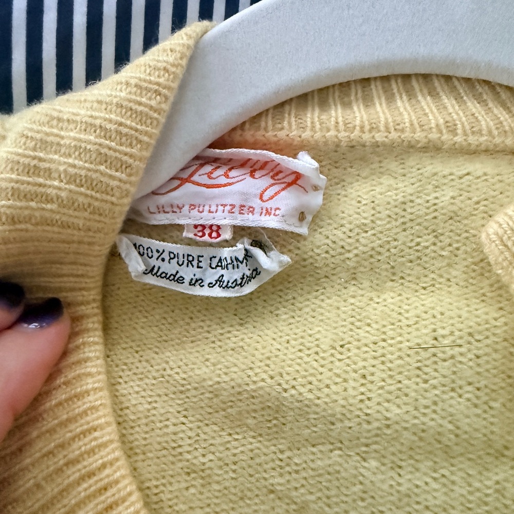 Lilly Pulitzer Soft Yellow Women's Sweater